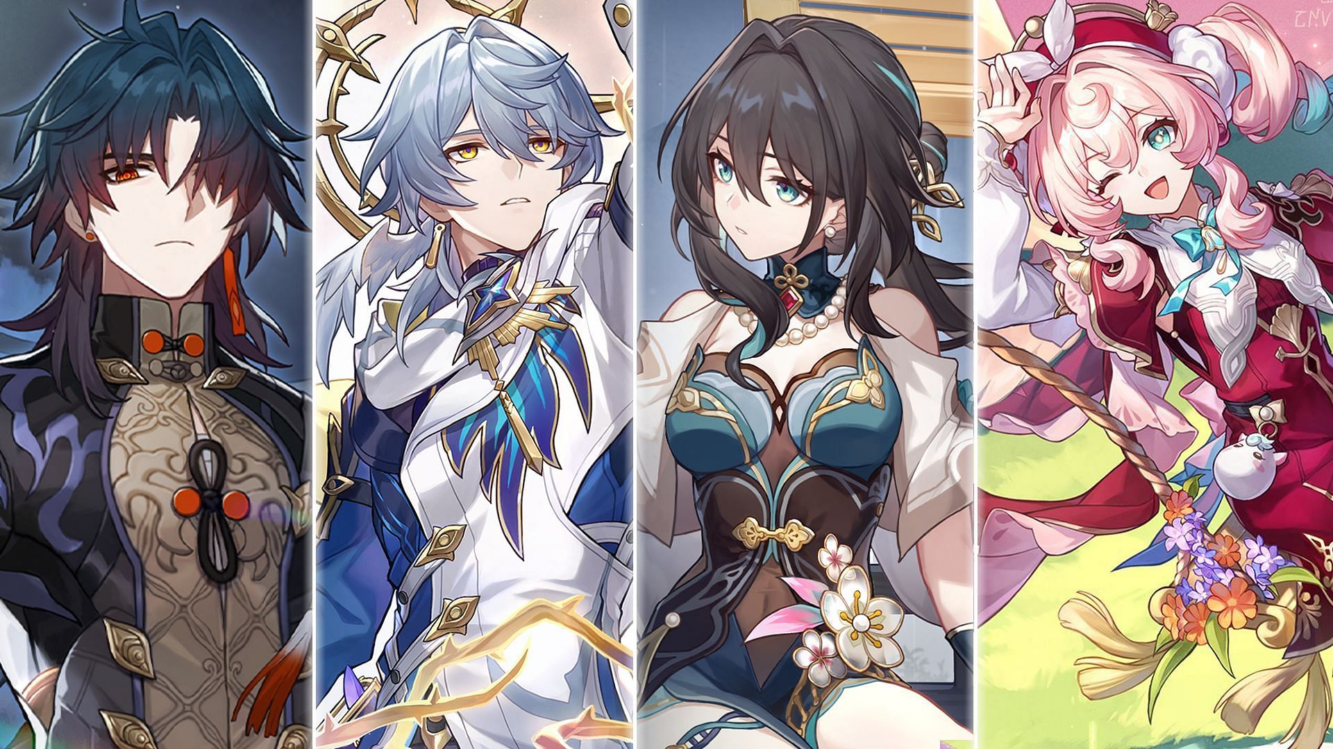 Blade, Sunday, Ruan Mei, Hyacine (Image via HoYoverse)